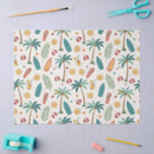 Tropical Summer Beach Pattern (1) Tissuepapier (Craft)