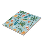 Tropical Summer Beach Pattern (2) Tegeltje (Zijkant)