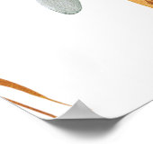 Tropical Summer Bloemen Bruiloft Welkomstbord post Poster (Hoek)