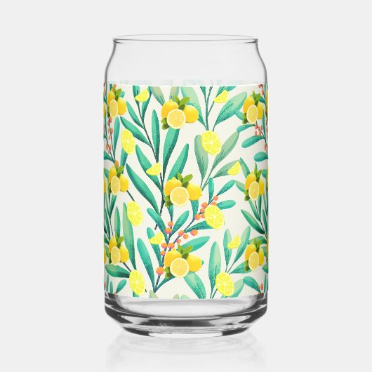 Tropical Summer Citrus vers sinaasappel citroen Sl Blikvorm Glas (Links)