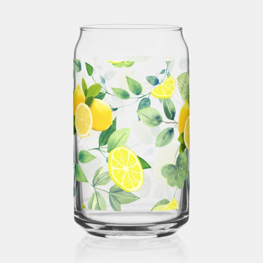 Tropical Summer Citrus vers sinaasappel citroen Sl Blikvorm Glas (Voorkant)