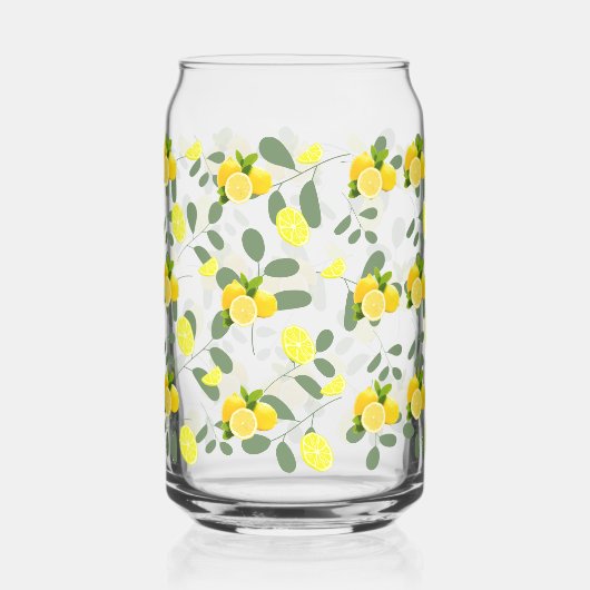 Tropical Summer Citrus vers sinaasappel citroen Sl Blikvorm Glas (Voorkant)