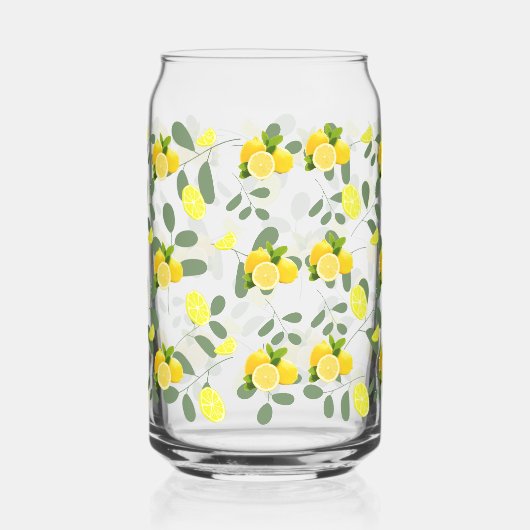 Tropical Summer Citrus vers sinaasappel citroen Sl Blikvorm Glas (Achterkant)