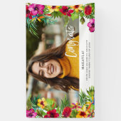 Tropical Summer Congrats Photo Banner (Verticaal)