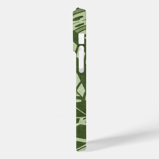 Tropical Summer Foliage Texture - Moss Green Case-Mate iPhone Case (Achterkant / Links)