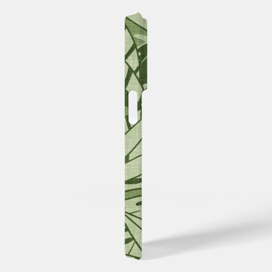 Tropical Summer Foliage Texture - Moss Green Case-Mate iPhone Case (Achterkant / Rechts)