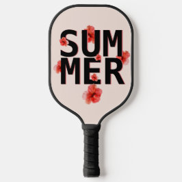 Tropical Summer Hibiscus Pickleball Paddle