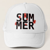 Tropical Summer Hibiscus Trucker Pet (Voorkant)