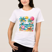 Tropical Summer Mood – Fun & Bright T-Shirt Design (Voorkant)