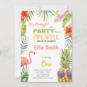 Tropical Summer Party Kaart voor meisjes (Voorkant)