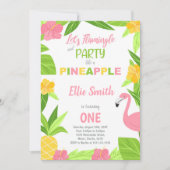 Tropical Summer Party Kaart voor meisjes (Voorkant)