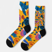 Tropical Summer Pattern Crew Socks Gift Sokken (Links)