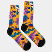 Tropical Summer Pattern Crew Socks Gift Sokken (Rechts)
