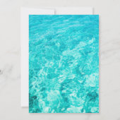 Tropical Summer Pool Party Verjaardag Custom Afbee Kaart (Achterkant)