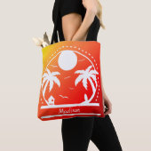 Tropical Summer (rood-oranje-geel verloop) Toets Tote Bag (Dichtbij)
