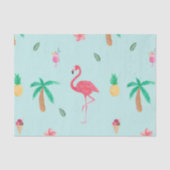 Tropical Summer Turquoise Pattern Tissuepapier (Voorkant)