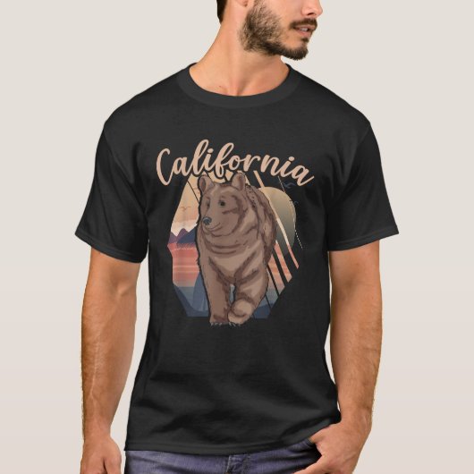 Tropical Summer Vibes California Grizzly Beer Cal T-shirt (Voorkant)
