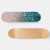 Tropical Summer Vibes Glitter #3 Persoonlijk Skateboard (Horizontaal)