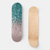 Tropical Summer Vibes Glitter #3 Persoonlijk Skateboard (Voorkant)