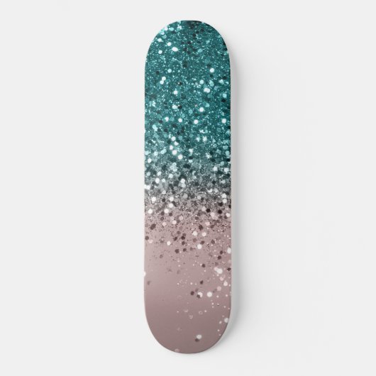 Tropical Summer Vibes Glitter #3 Persoonlijk Skateboard (Voorkant)