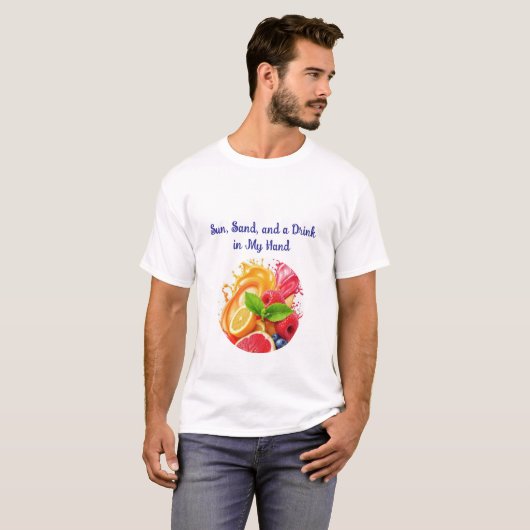 Tropical Summer Vibes T-Shirt (Voorkant volledig)