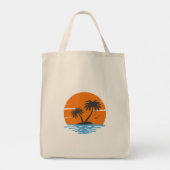 Tropical Summer Vibes Tote Bag (Achterkant)