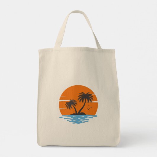 Tropical Summer Vibes Tote Bag (Achterkant)