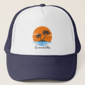 Tropical Summer Vibes Trucker Pet (Voorkant)