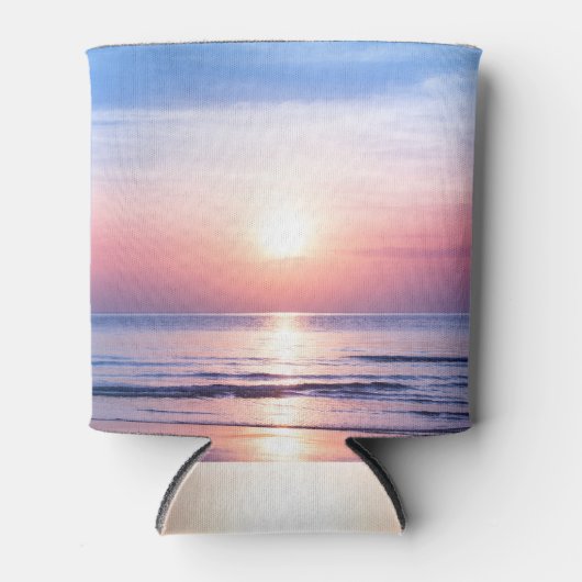 Tropical Sunrise: Zee, lucht, sereniteit Blikjeskoeler (Voorkant)