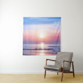 Tropical Sunrise: Zee, lucht, sereniteit Wandkleed (In situ)