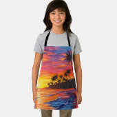 Tropical Sunset Apron Schort (Insitu)