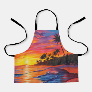 Tropical Sunset Apron Schort
