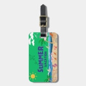 Tropical Sunset Bagagelabel op Zazzle: (Voorkant verticaal)