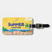 Tropical Sunset Bagagelabel op Zazzle: (Voorkant horizontaal)
