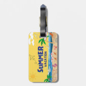 Tropical Sunset Bagagelabel op Zazzle: (Achterkant verticaal)