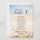 Tropical Sunset Beach Bruiloft Zitkaart Kaart (Voorkant)