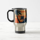 Tropical Sunset Beach Coffee Mug – Relaxing Palm Reisbeker (Links)