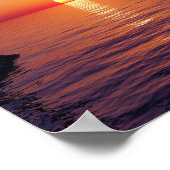 Tropical Sunset Beach Poster (Hoek)