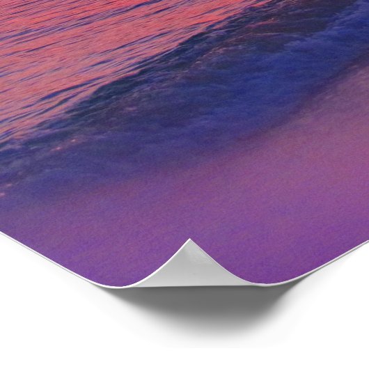 Tropical Sunset Beach Wall Poster (Hoek)