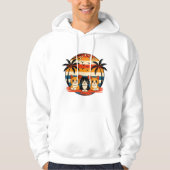 Tropical Sunset Cats Design Hoodie (Voorkant)