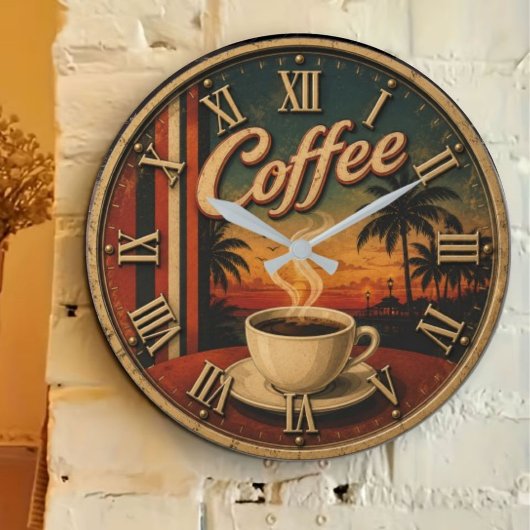 Tropical Sunset Coffee Grote Klok
