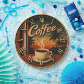 Tropical Sunset Coffee Papieren Bordje (Feest)