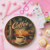 Tropical Sunset Coffee Papieren Bordje (Feest)