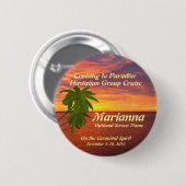 Tropical Sunset Cruise Name Badge Ronde Button 5,7 Cm (Voorkant /achterkant)