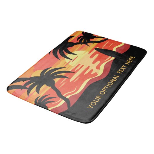 Tropical Sunset custom text badmatten (Gekanteld)