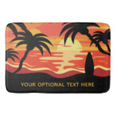 Tropical Sunset custom text badmatten (Voorkant)