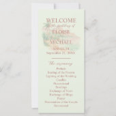 Tropical Sunset Island Wedding Ceremony Program (Voorkant)