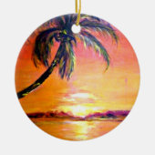 Tropical Sunset keepomwille ornament (Voorkant)