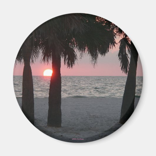 Tropical Sunset Magnet (Voorkant)