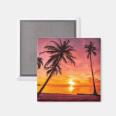 Tropical Sunset Magnet (Voorkant / Achterkant)